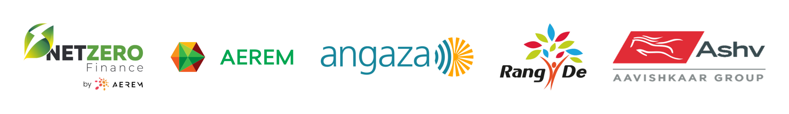 DDSolar financing partners: NetZero, Aerem, Angaza, Rang De and Ashv Finance